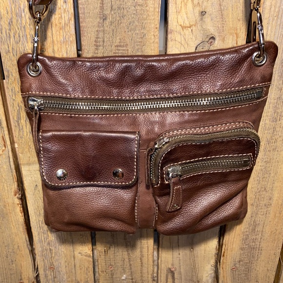Fossil Brown Leather Shoulder Bag - Picture 4 of 9